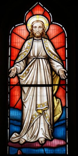 Stained glass of St Edmunds, Dolton, Devon