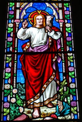 Stained glass of St Edmunds, Dolton, Devon