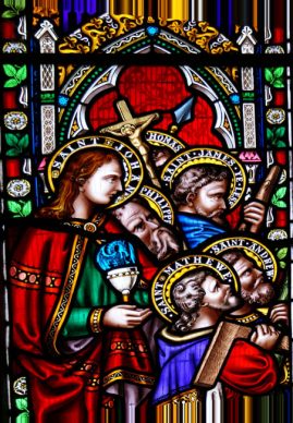 Stained glass of St Edmunds, Dolton, Devon