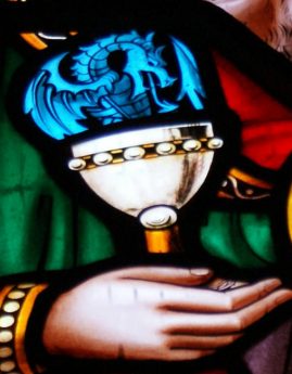 Stained glass of St Edmunds, Dolton, Devon