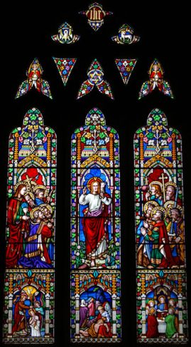Stained glass of St Edmunds, Dolton, Devon