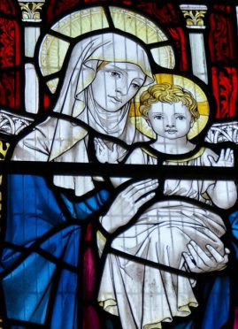 Stained glass of St Edmunds, Dolton, Devon