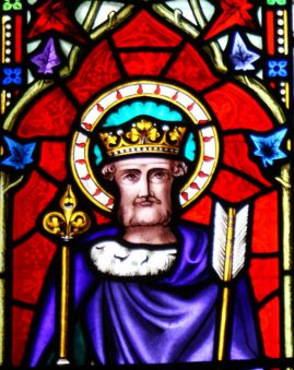 Stained glass of St Edmunds, Dolton, Devon
