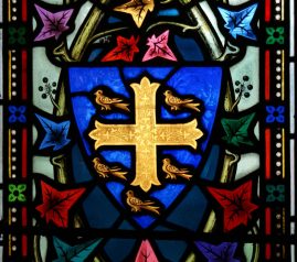 Stained glass of St Edmunds, Dolton, Devon