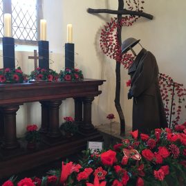 'There, But Not There' floral remembrance tribute at Dowland St. Peters